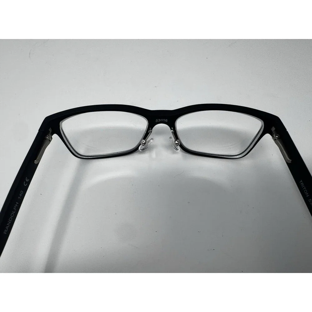 Randolph Triton Black Eyeglass Frames 53-16-140 Japan